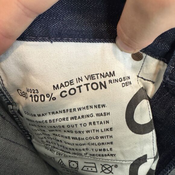 S GAP Jeans Mens 30X32 Regular Blue Denim Loose Fit Straight Leg NWT - Picture 10 of 11